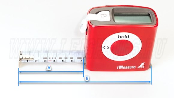 Рулетка с цифровой индикацией длиной 5 метров (Красная)